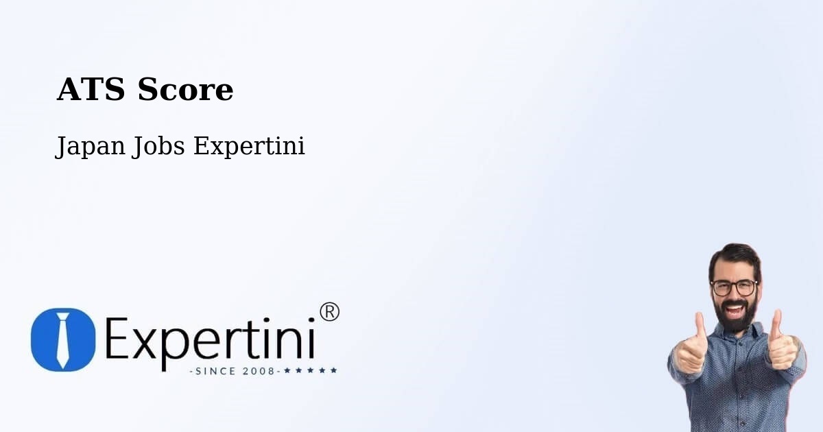 Resume ATS Score & Job Description Match Tool – Mobara Shi - Japan Jobs Expertini