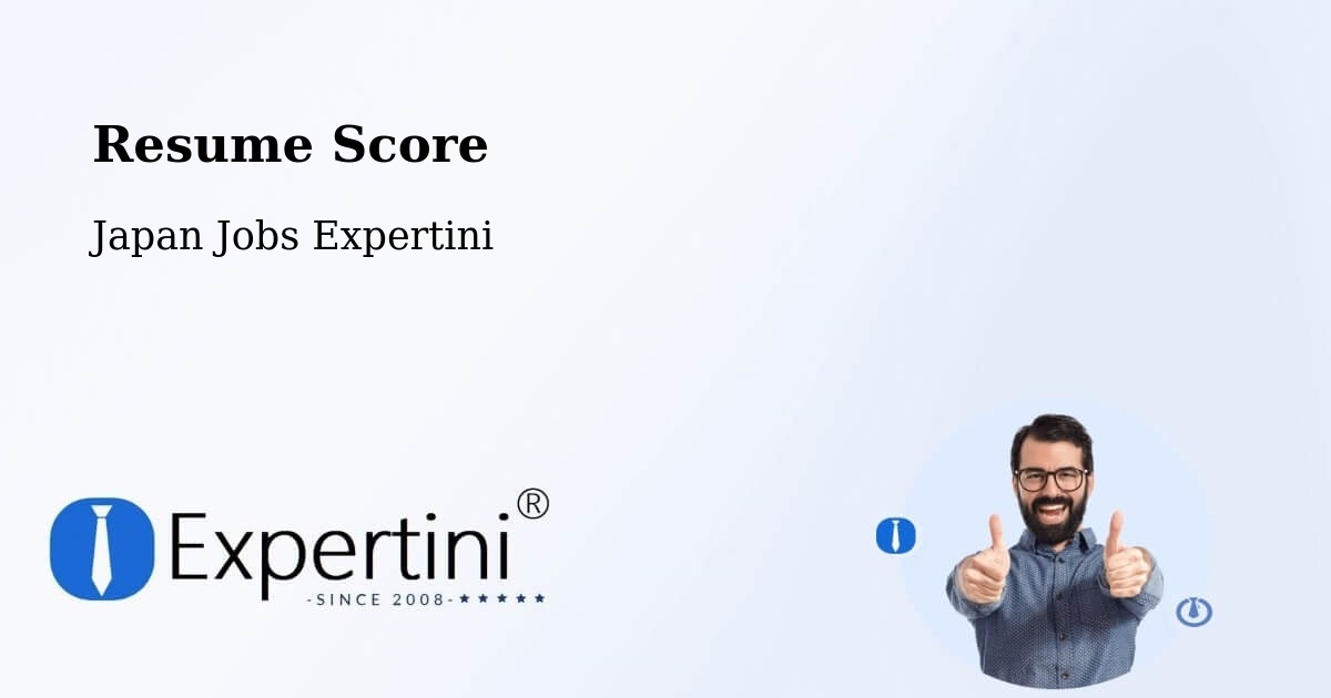 Resume Score & Job Description Match Tool – Mobara Shi - Japan Jobs Expertini